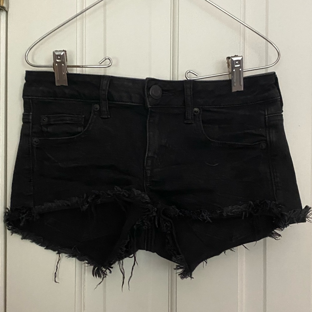 American Eagle Black Jean Shorts
